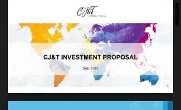 Hồ sơ CJ&T Investment Proposal